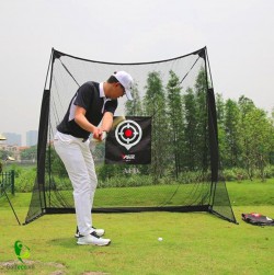 LƯỚI KHUNG TÂP SWING GOLF EC-015- NEW GOLF SWING TRAINER PRACTICE NET DOUBLE TARGETIZ-015